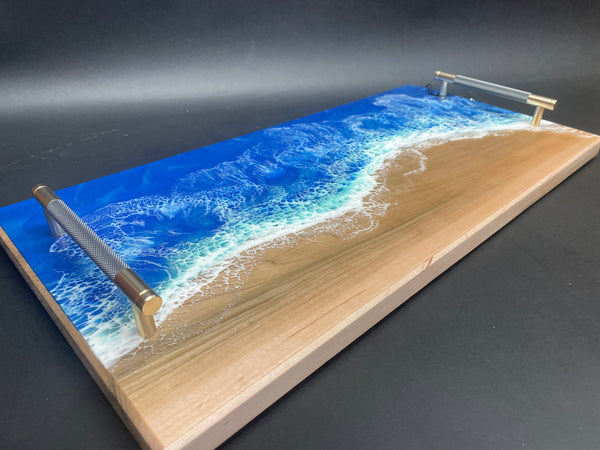 Ocean over Maple Serving Tray #T05
