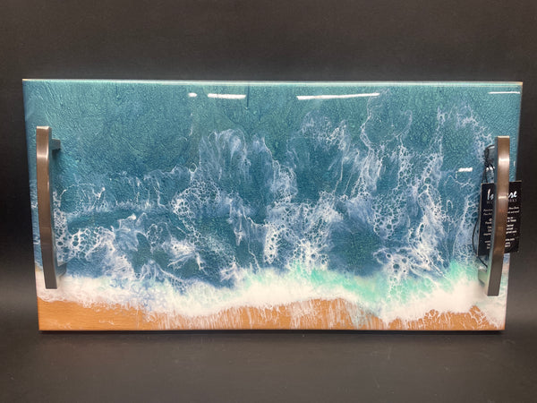 Ocean over Beech Serving Tray #T04