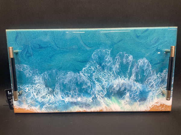 Ocean over Beech Serving Tray #T07