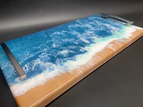 Ocean over Beech Serving Tray #T04